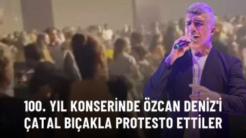 Özcan Deniz, dünkü konserinde 100. Yıl Marşı’nı okumadığı için seyirciler tarafından yuhalandı